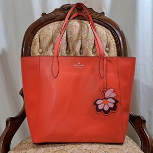 Kate Spade Dana Large Tote Bag Bright Orange